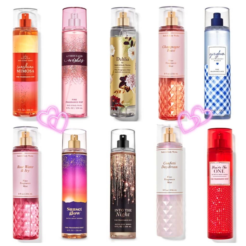 Xịt thơm toàn thân Body Mist Bath and Body Works 236ml