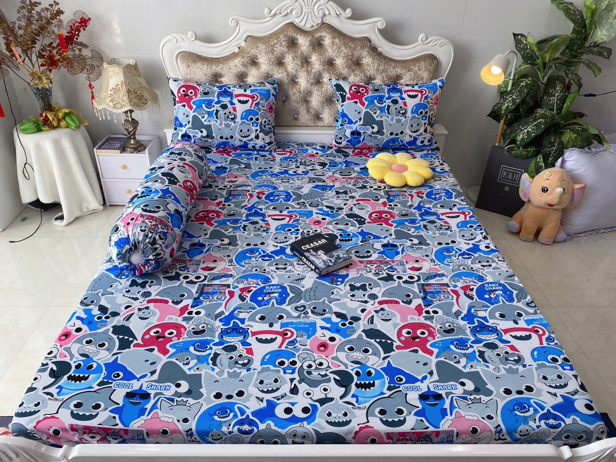 Bộ 4 món drap/ga áo gối THUN LẠNH HÀN QUỐC