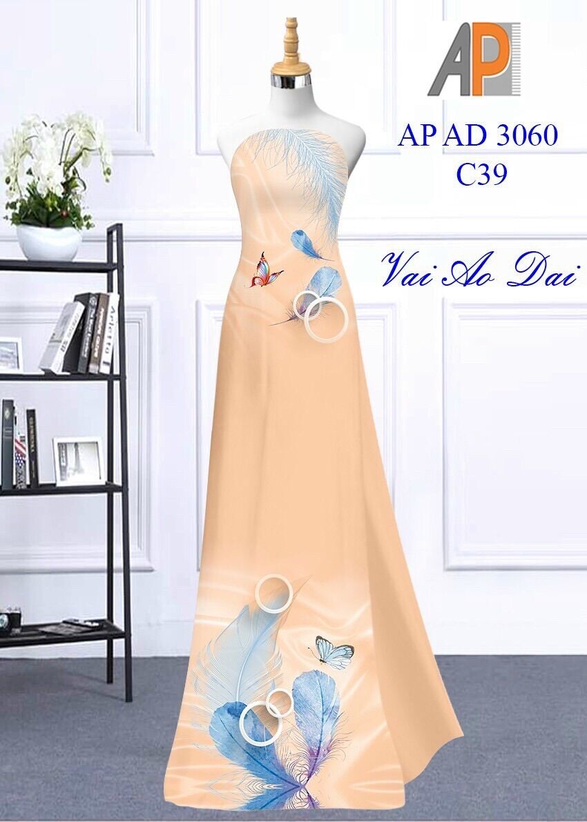 [HCM]Vải áo dài chiếc lá