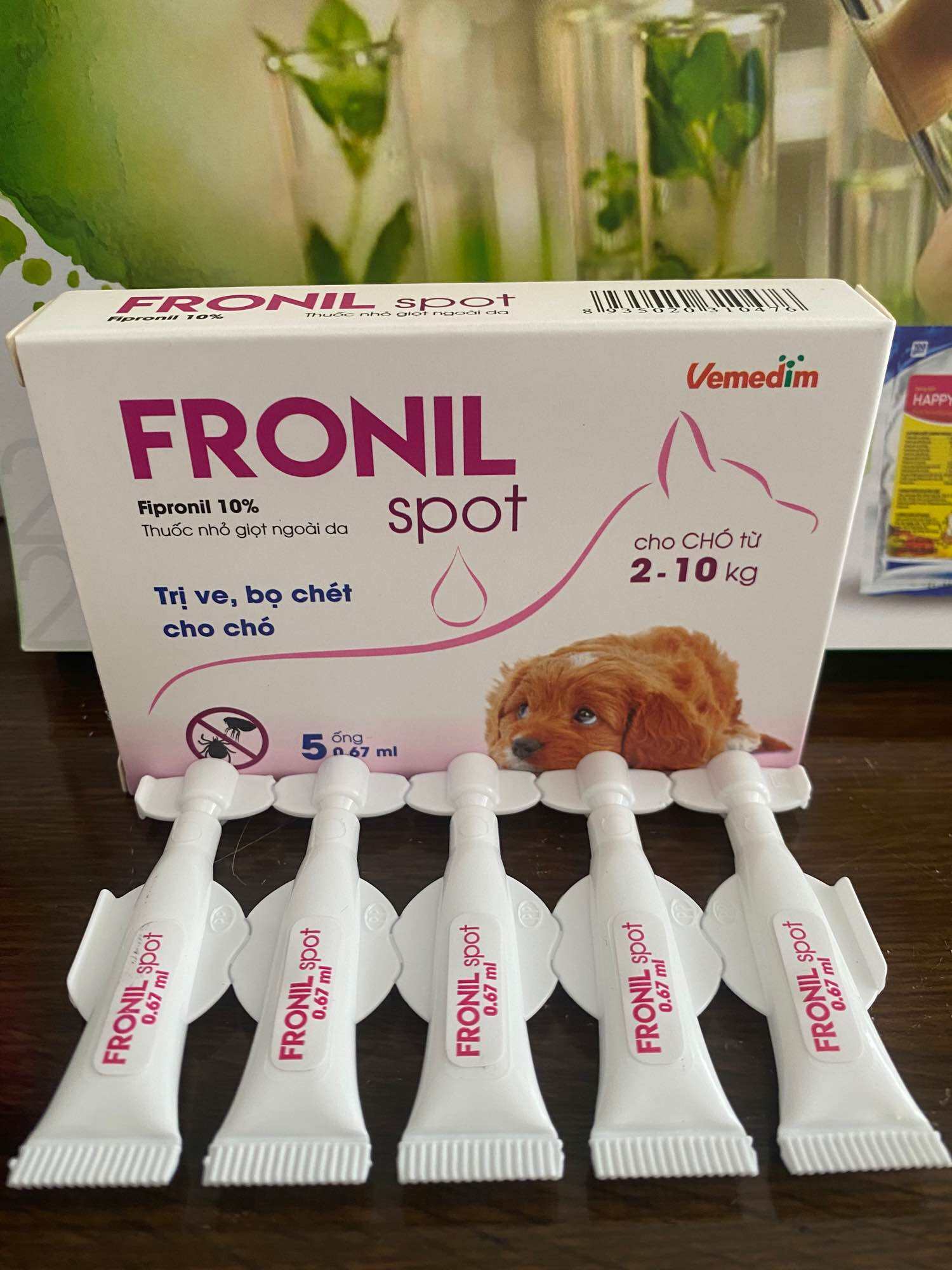  Thuốc nhỏ gáy diệt ve rận bọ chét trên chó- fronil spot 