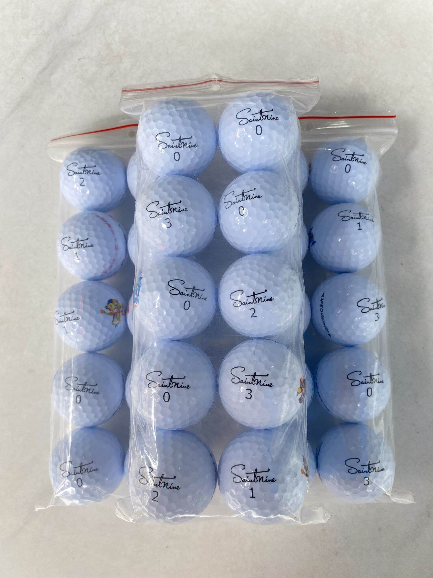 (combo 10 quả) Bóng Golf Saintnine độ mới 98%