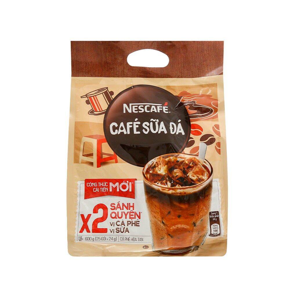 Nescafe Cà phê sữa đá bịch 25 gói