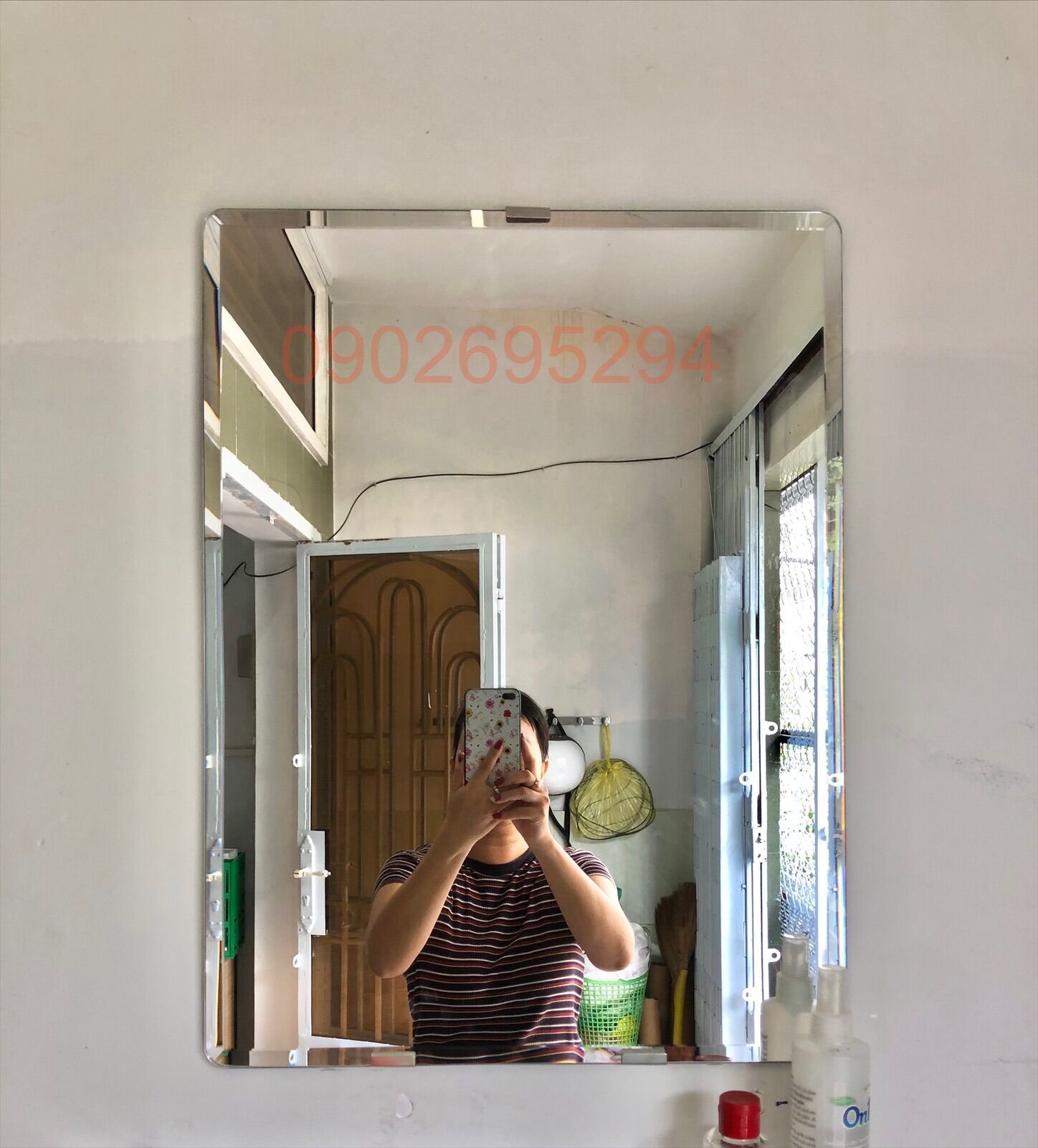 Gương treo tường nhà tắm kt 50*70