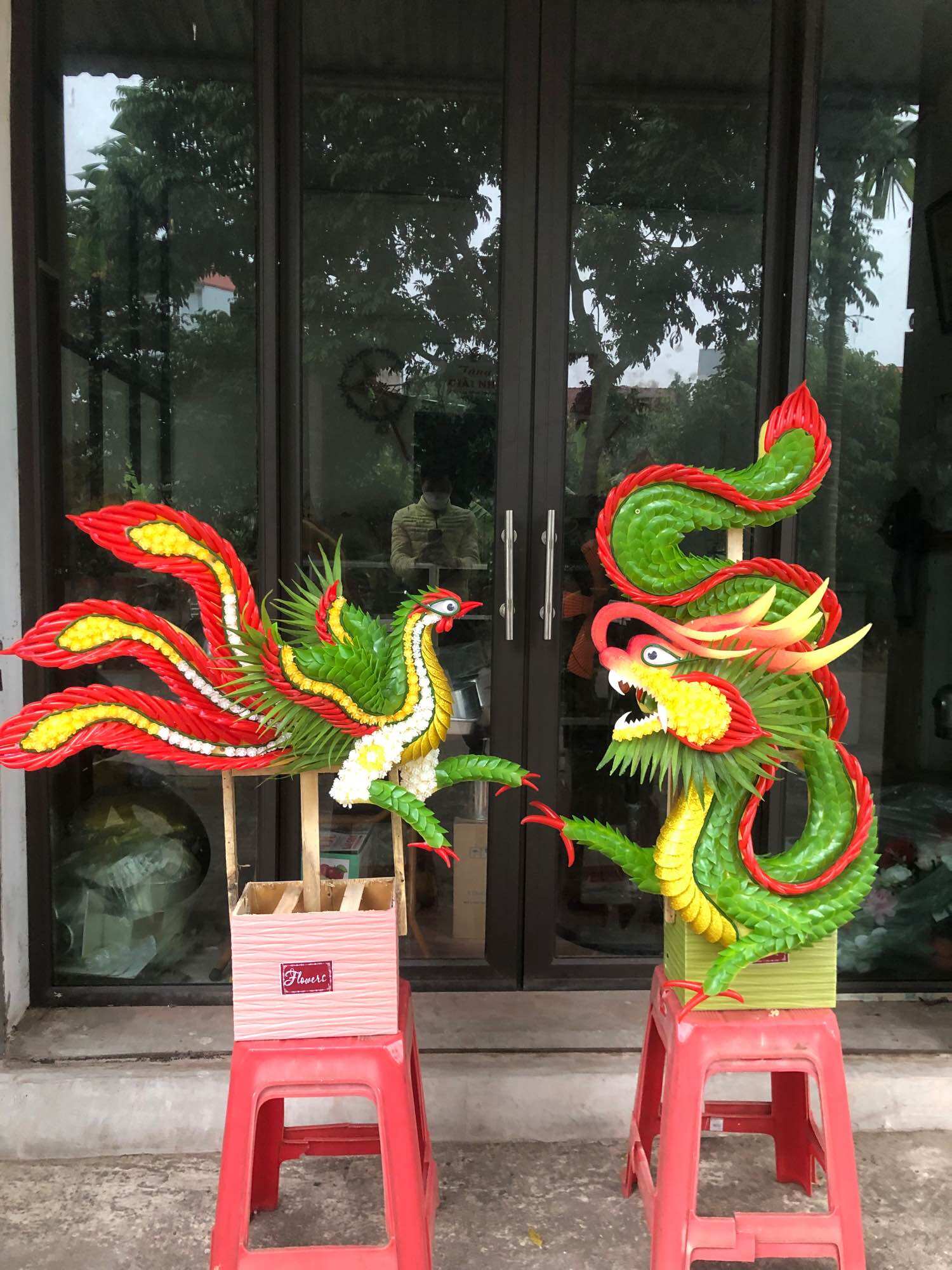 Rồng Phượng đầu dưới thành phẩm nhựa