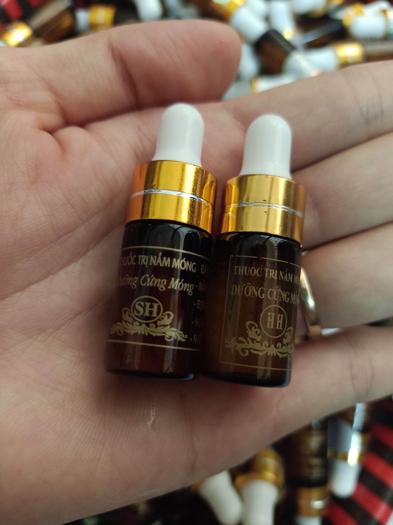 Kết hợp dẹp thúi móng 2 chai HH+ SH dưỡng móng ĐỘC QUYỀN phục hồi nấm móng chính hãng