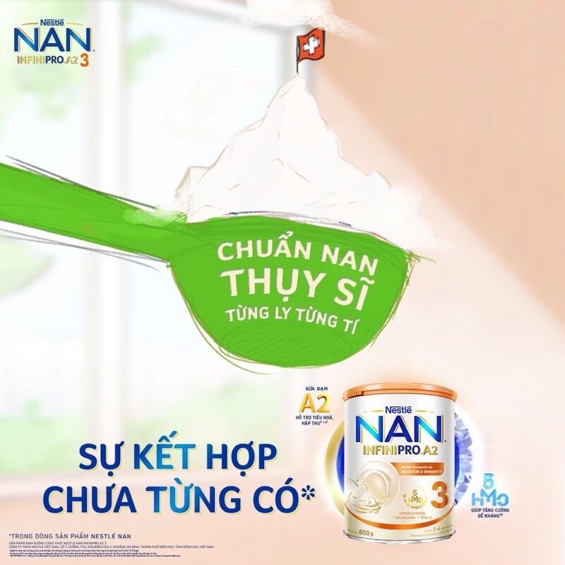 Sữa Bột Nestle Nan Infinipro A2 số 3 - Hộp 800g