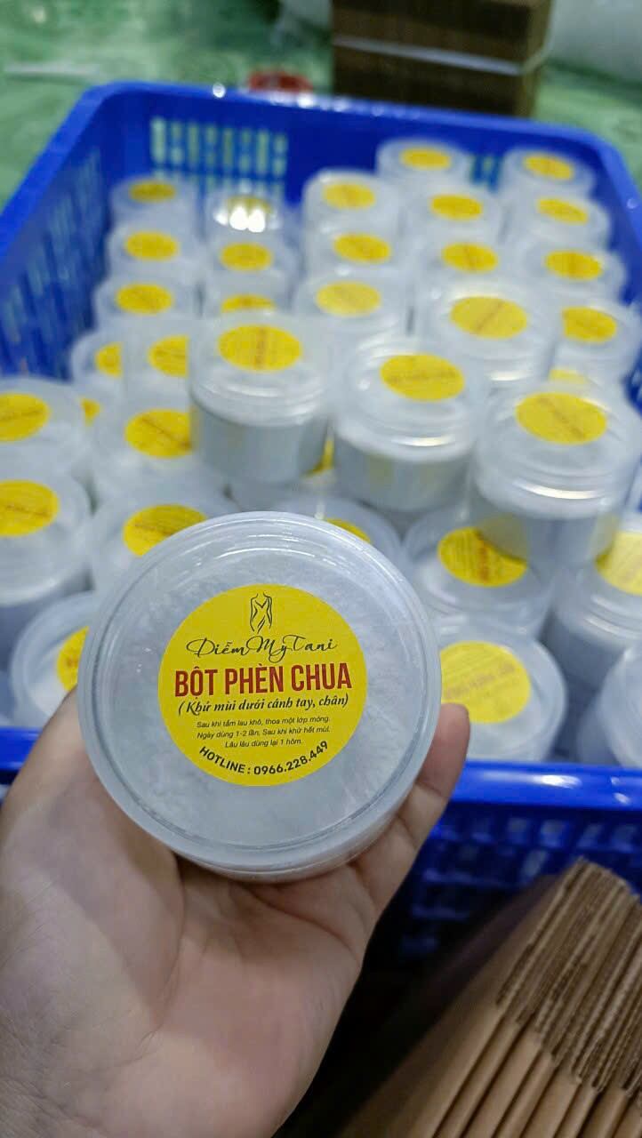 Bột phèn chua chưng cất 100g, bột phèn chua khử mùi hôi nách