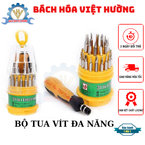 Bộ tuốc nơ vít đa năng 31 chi tiết, Bộ tô vít tròn 31 in 1 sửa chữa điện thoại, laptop, đồng hồ, thiết bị điện tử