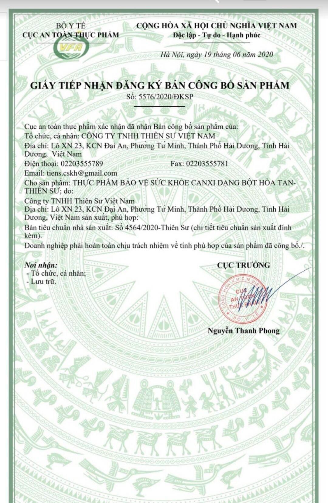 Canxi dạng bột hòa tan