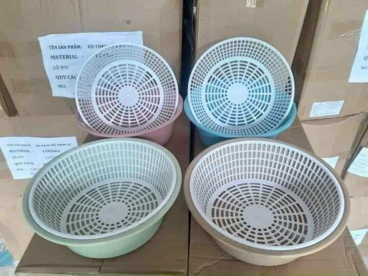 Bộ thau rổ 3T giá rẻ