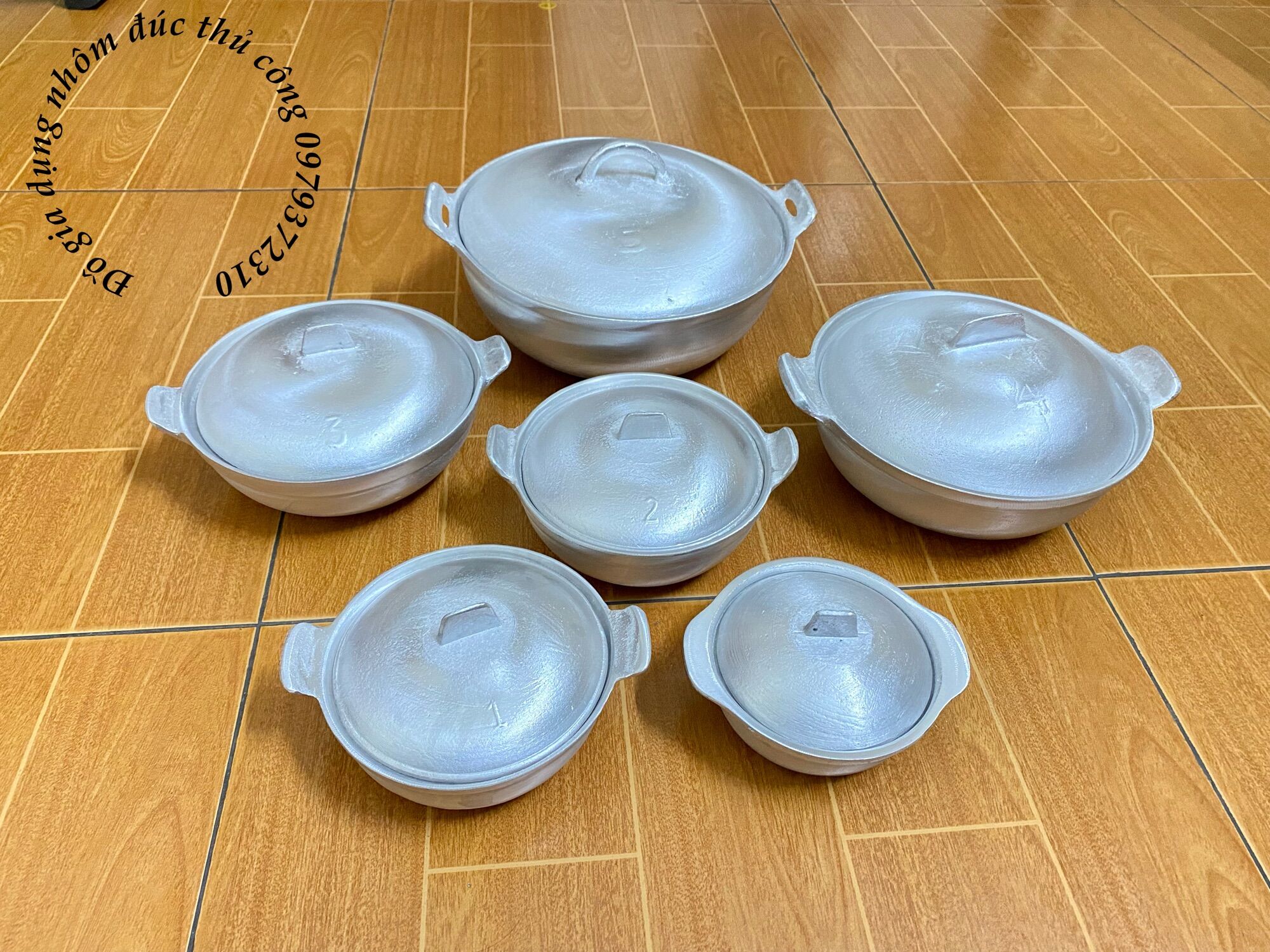 Nồi niêu gang Doa bóng kho quẹt, nấu lẩu size 12-25cm