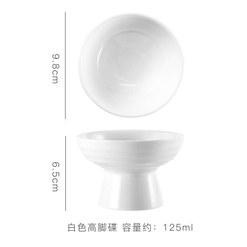 Đĩa ăn nhẹ sáng tạo đĩa đĩa hoa quả đĩa hoa quả khô hoa quả đĩa kẹo đĩa chân cao gia dụng kiểu nhật đĩa rau gốm sứ sáng tạo