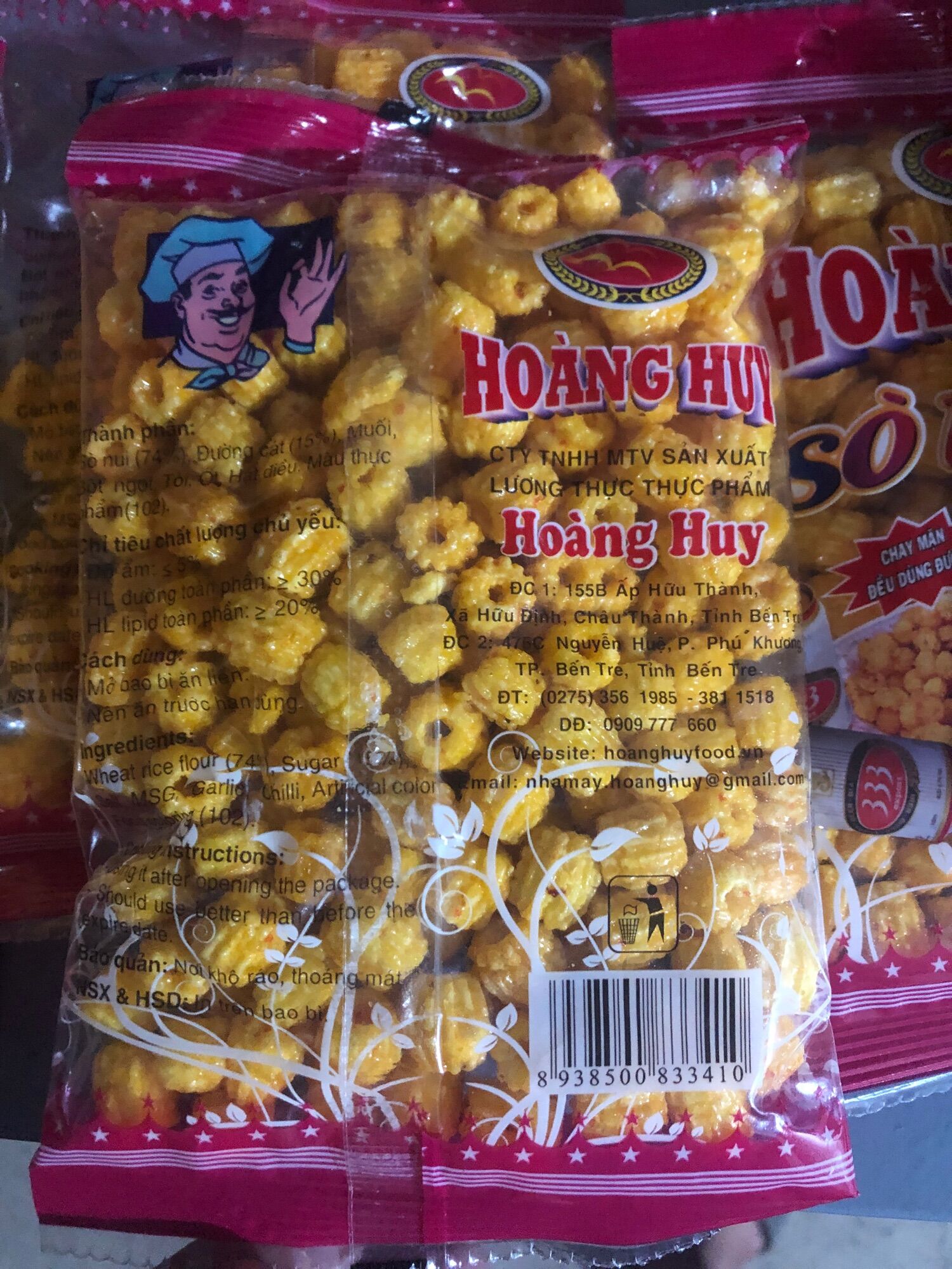 Sò nui chiên Hoàng huy bịch 50g