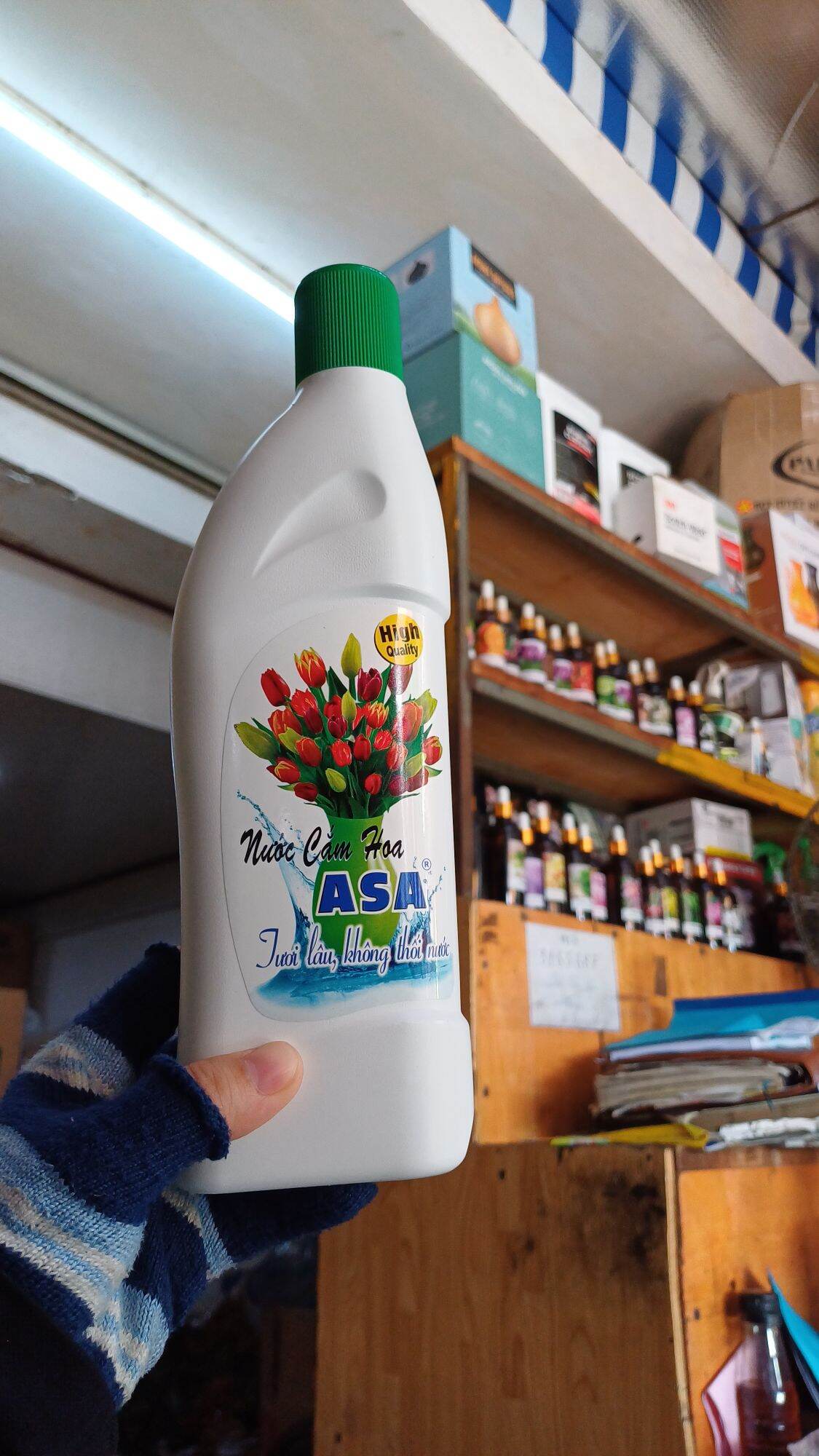 Nước cắm hoa asa 400ml chai lớn
