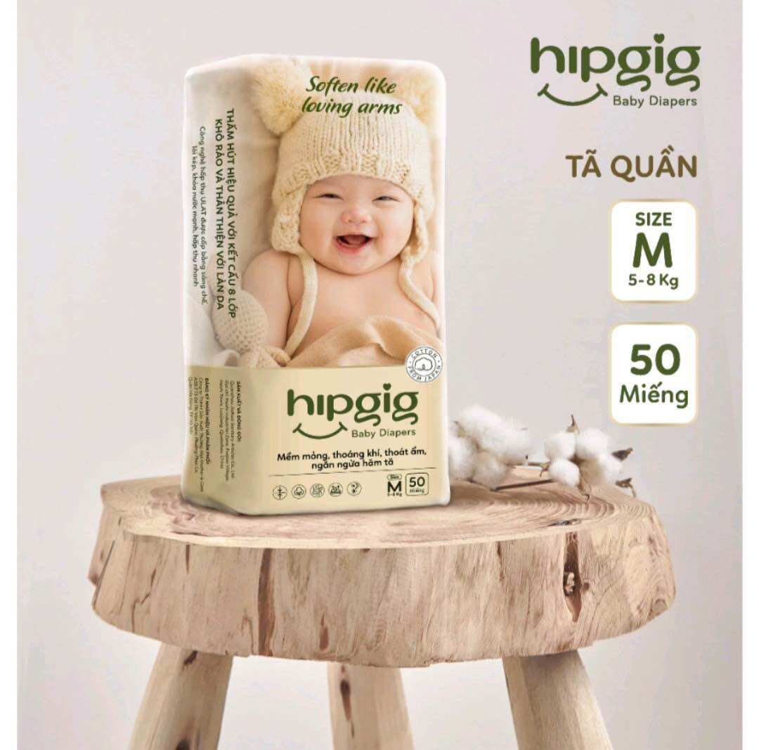 100 MIẾNG BỈM QUẦN HIPGIG BAO BÌ SIZE M-6XL