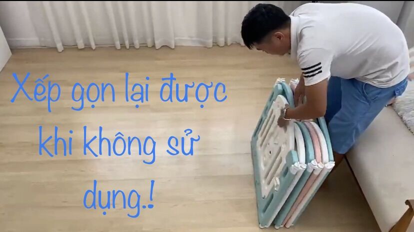 Cũi quây nhựa gấp gọn(+100 bóng)