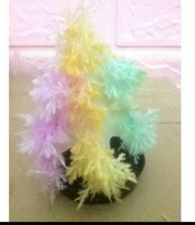 Trò chơi khoa hoc_Một bộ cây thông NoEl bằng giấy nở hoa