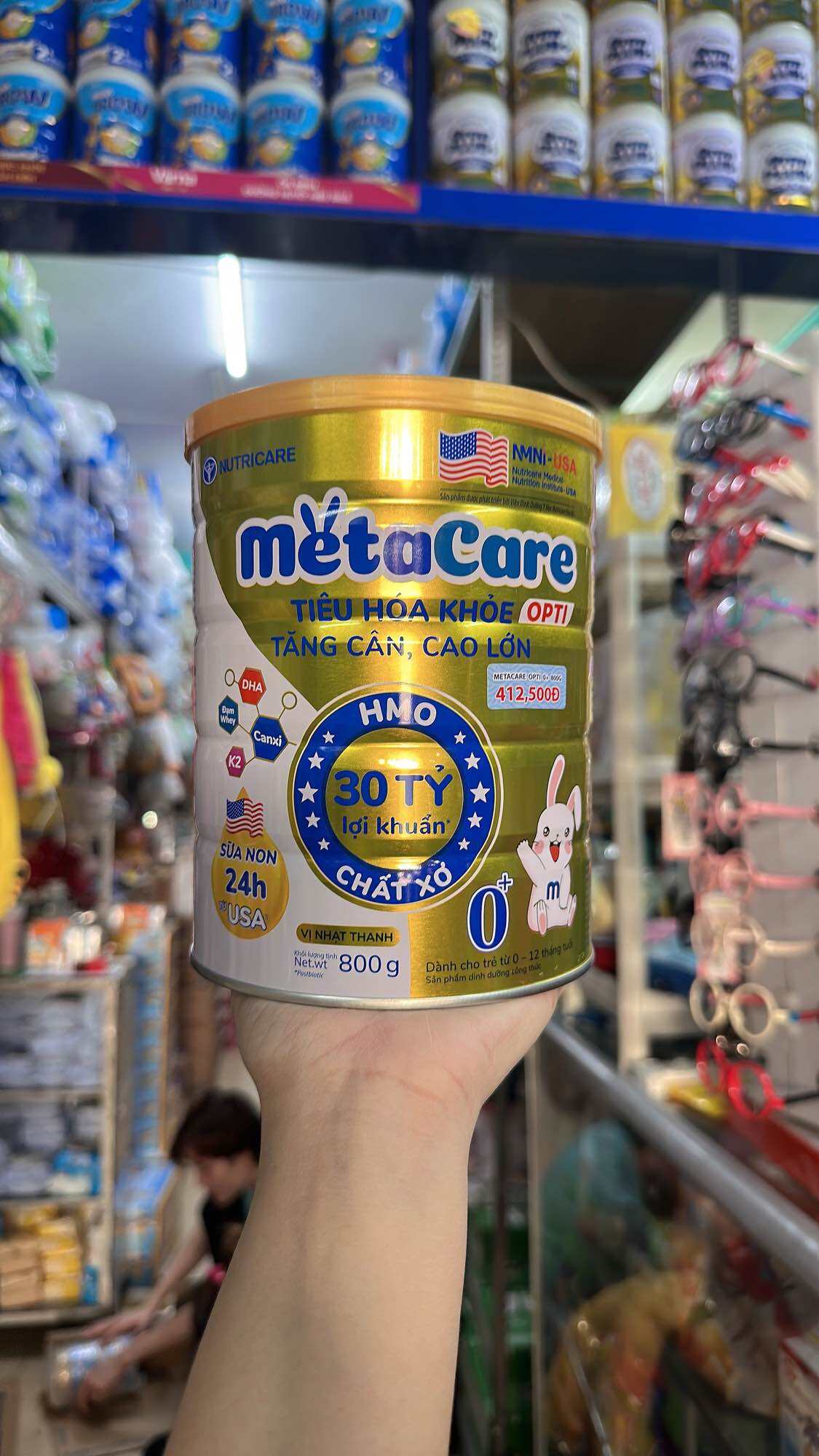 [Mẫu Mới]Sữa Meta Care Gold 0+ 900g (cho trẻ từ 0 – 6 tháng)