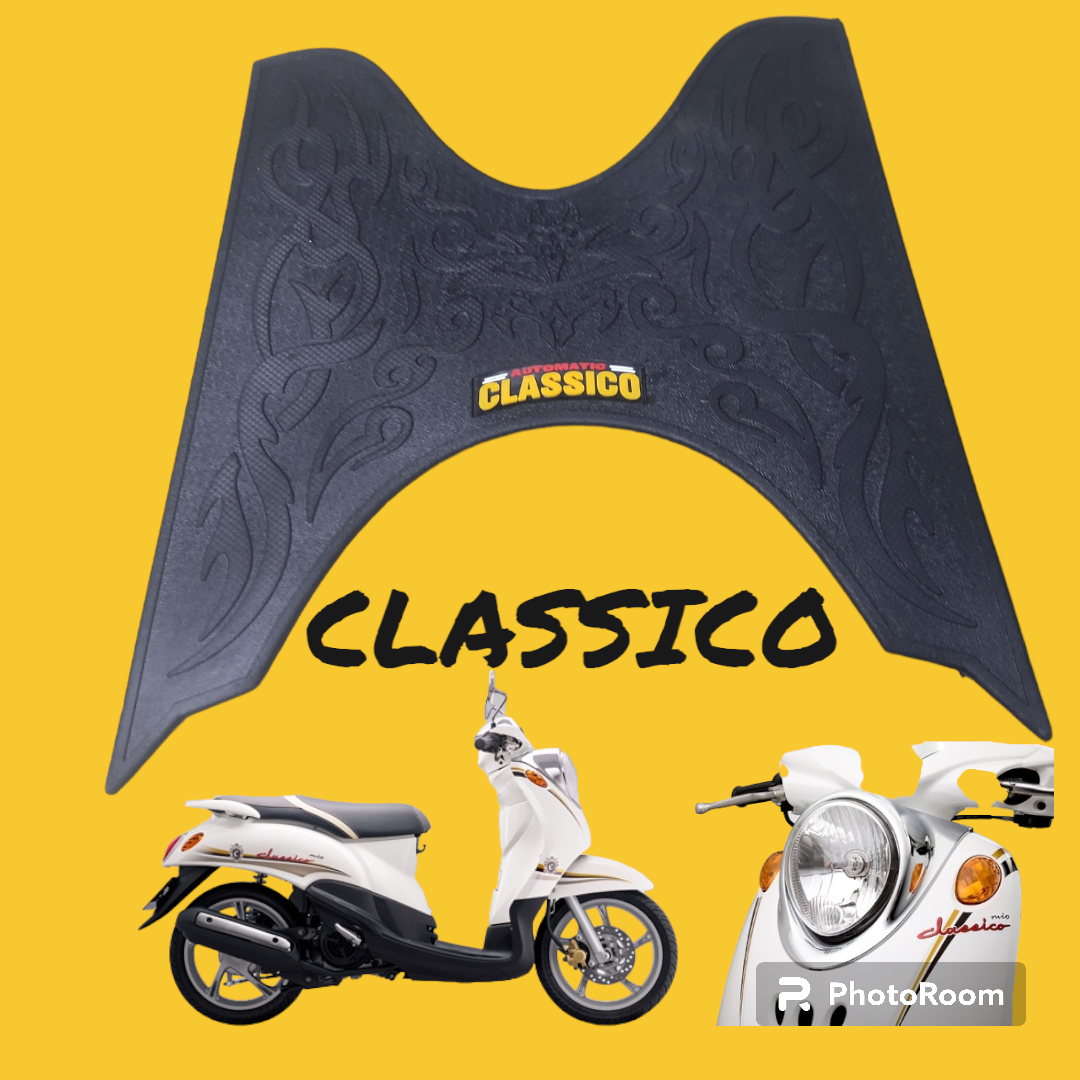 Thản lót sàn xe classio,thảm lót chân xe yamaha classico,gác chân trước cao su classico