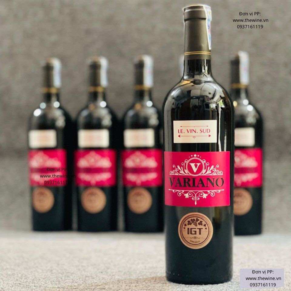 (Hộp miễn phí) Rượu vang ngọt Ý VARIANO SEMI DOLCE