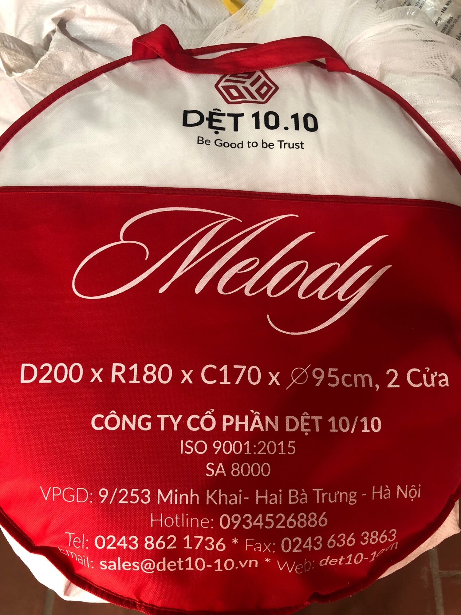 Màn bung MELODY 1,8m 2 cửa