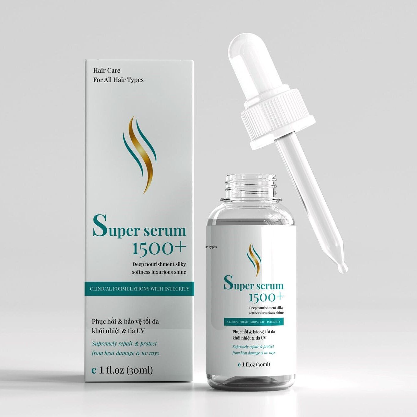 Serum kích thích mọc tóc ,lông mày ,lông mi thanh mộc hương _supper serum 1500+, chai 30ml