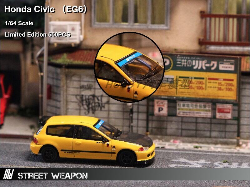 Honda Civic SPOON Street Weapon EG6 SW SH 1/64 Mô Hình Xe Hơi Bằng Nhựa Cho Người Lớn Và Trẻ Em