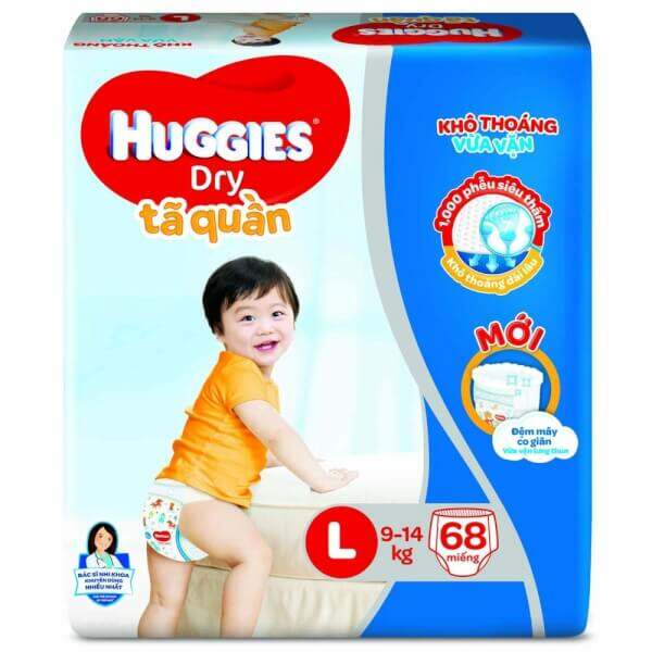 Tã quần huggies đệm mây L68+8
