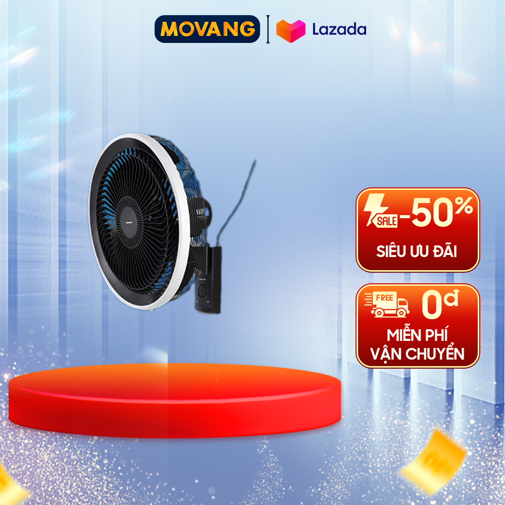 [GIAO TẠI HCM] - Quạt treo tường Panasonic F-50YUZ - Công suất tiêu thụ 53W~63W Lưu lượng gió 100m3/phút Tần số 50Hz