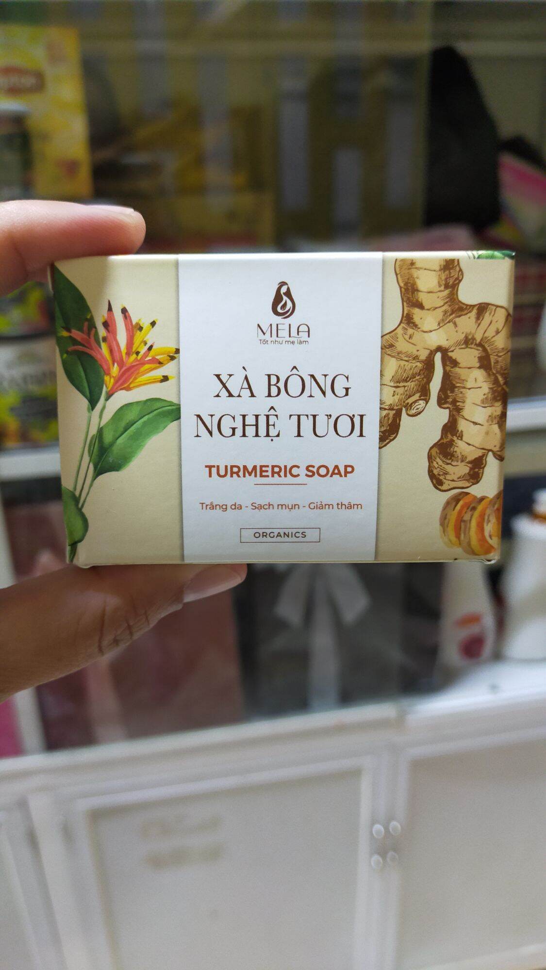 Xà bông nghệ Mela tặng kèm lưới tạo bọt