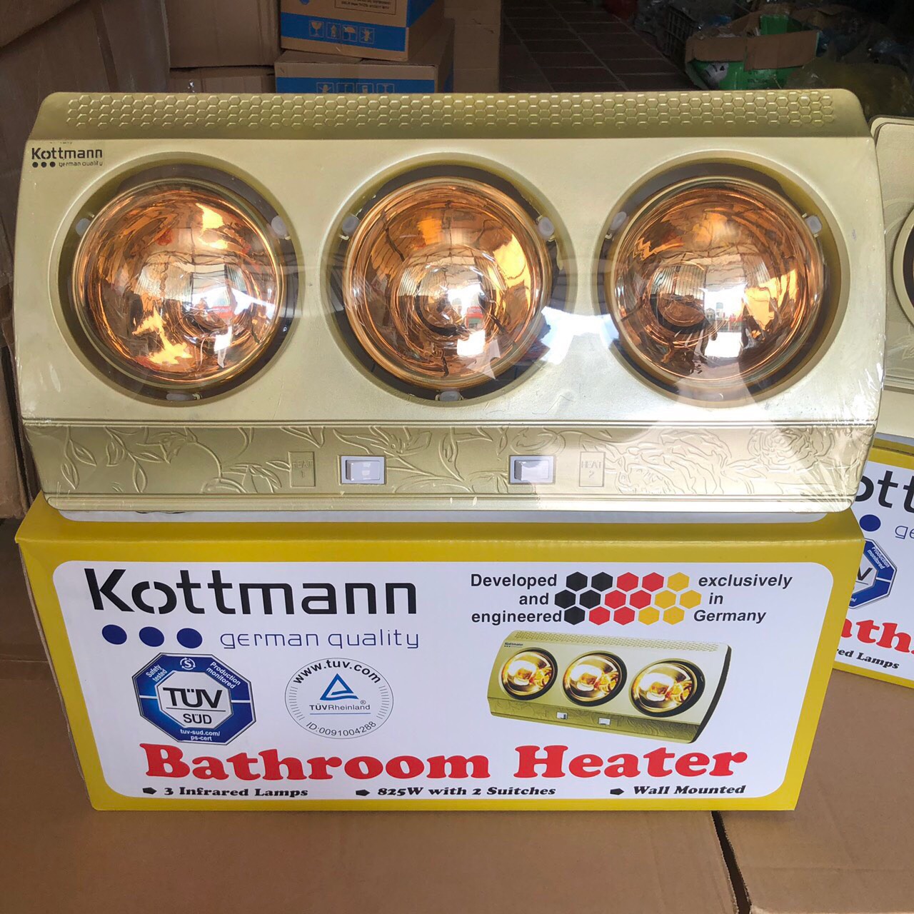 Đèn sưởi kottmann 2-3 bóng