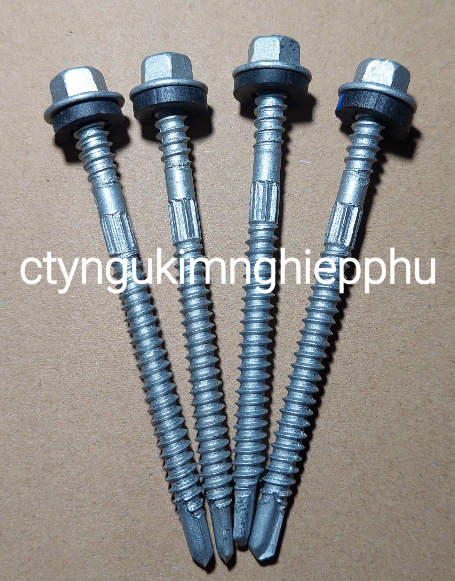 Vít bắn tôn mạ kẽm 100 con/1 bịch 12-14 x 80mm,