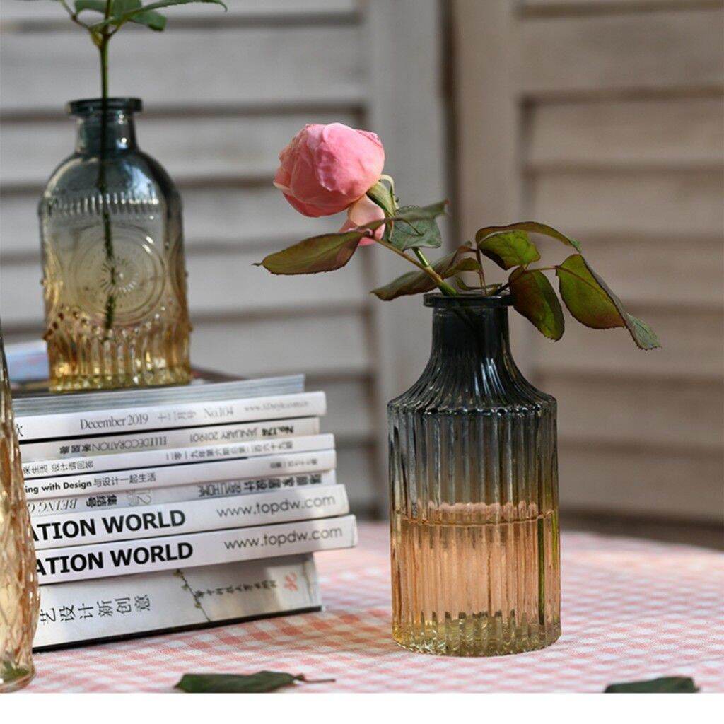 Lọ Cắm Hoa Thủy Tinh Retro