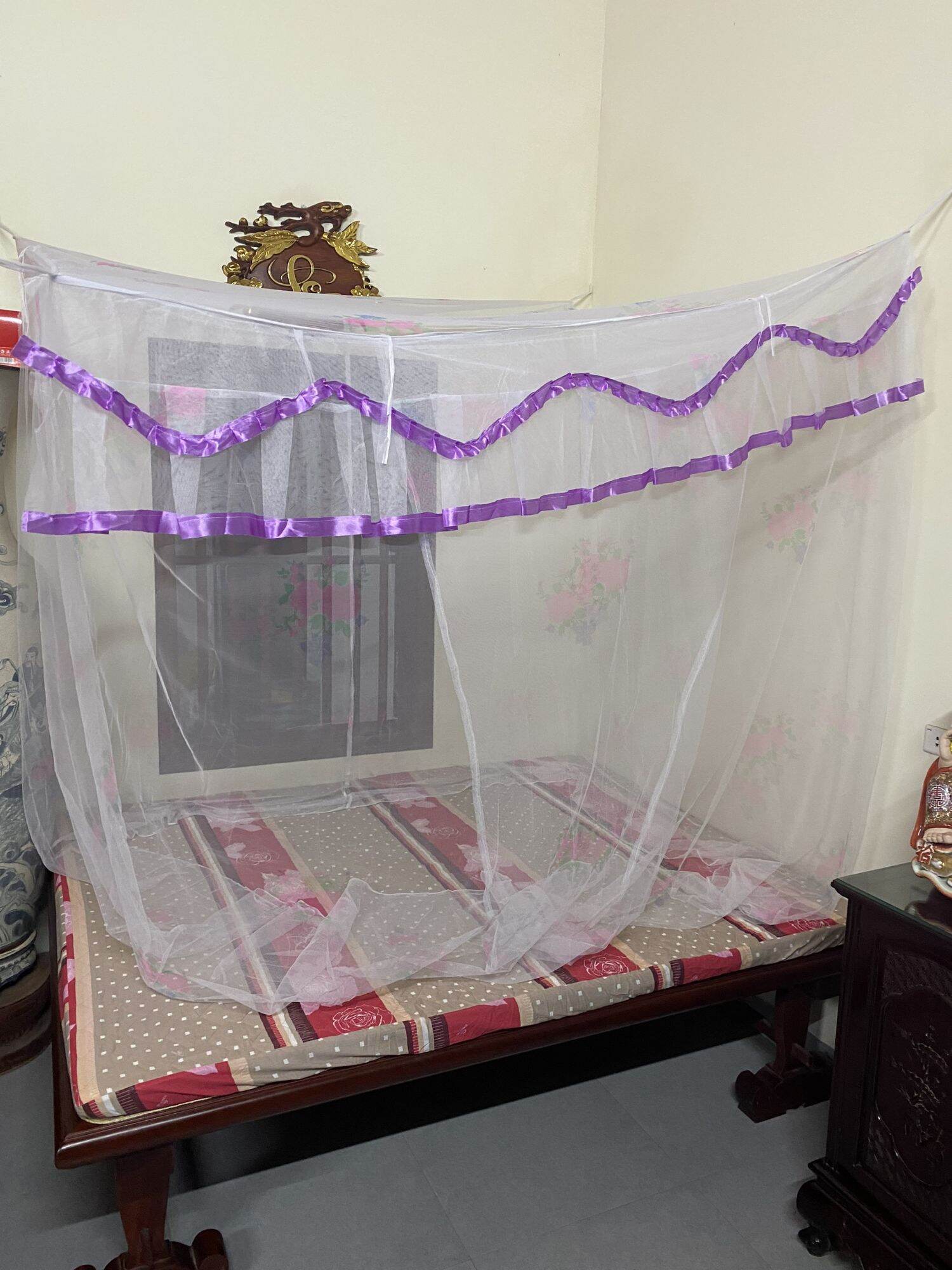 Mùng (Màn) Tuyn In Hoa Cao 2m Rẻ Và Đẹp