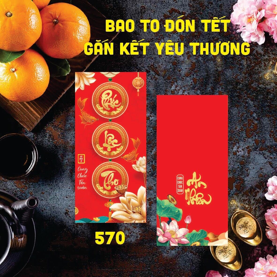 Mẫu bao lì xì Tết 2022 - Set 10 bao