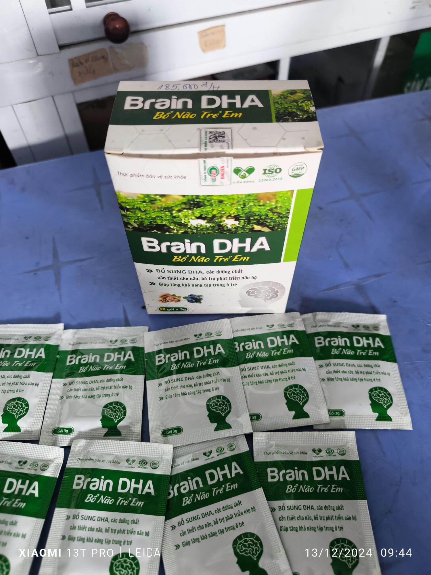 Cốm bổ não trẻ em Brain DHA H20goi
