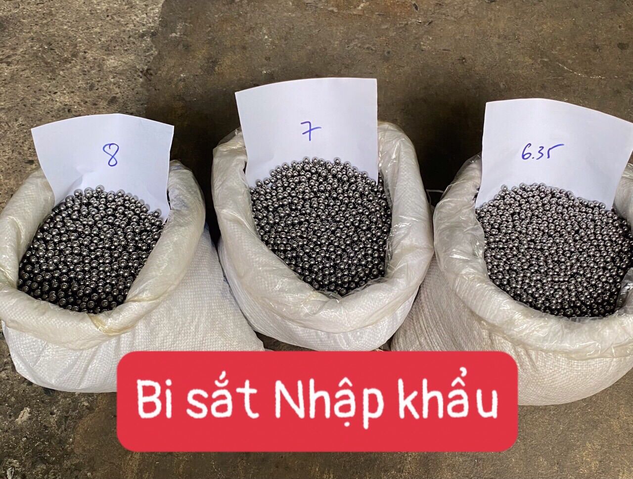 Bi xe đạp 6.35 - 7 - 8 tuỳ chọn trọng lượng 1kg hàng bóng đẹp