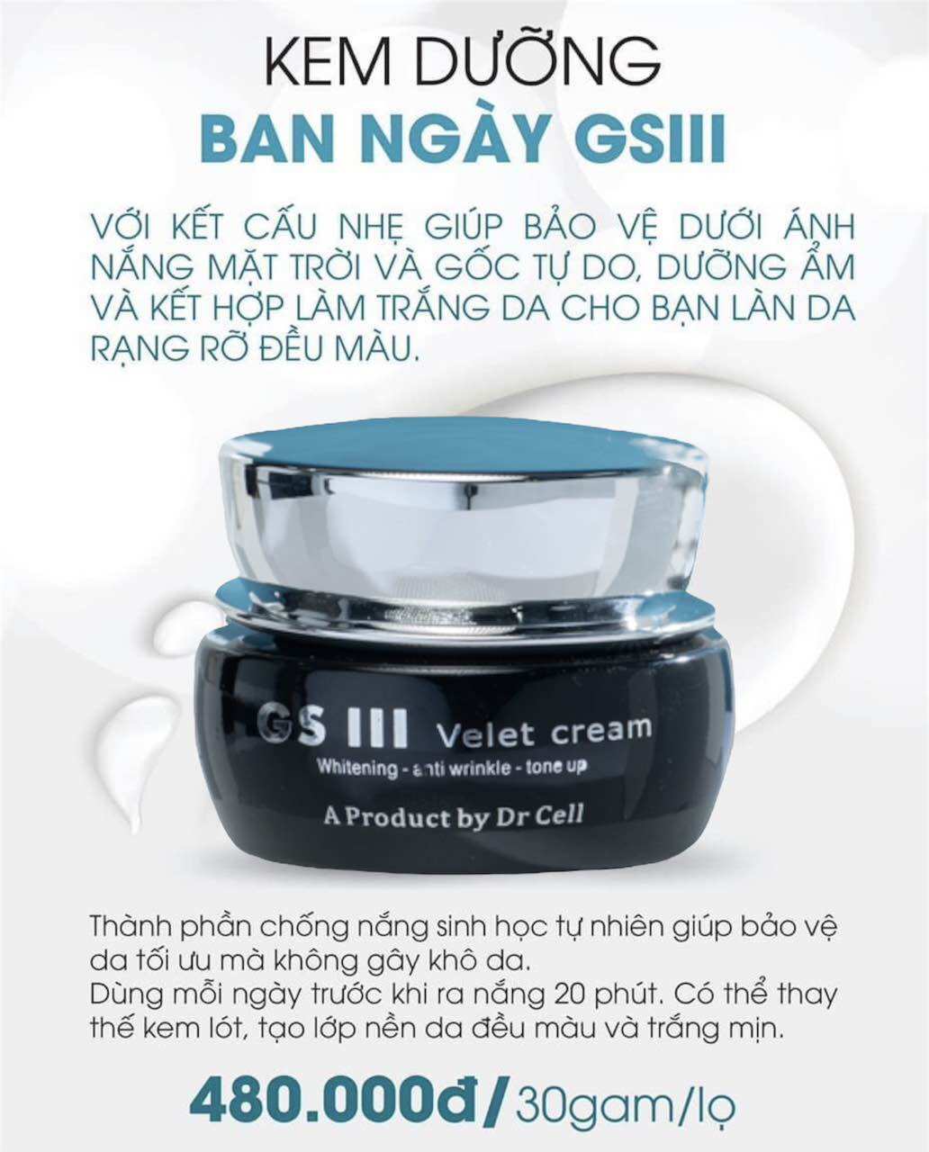 Gói mini dùng thử Mỹ Phẩm Dr Cell