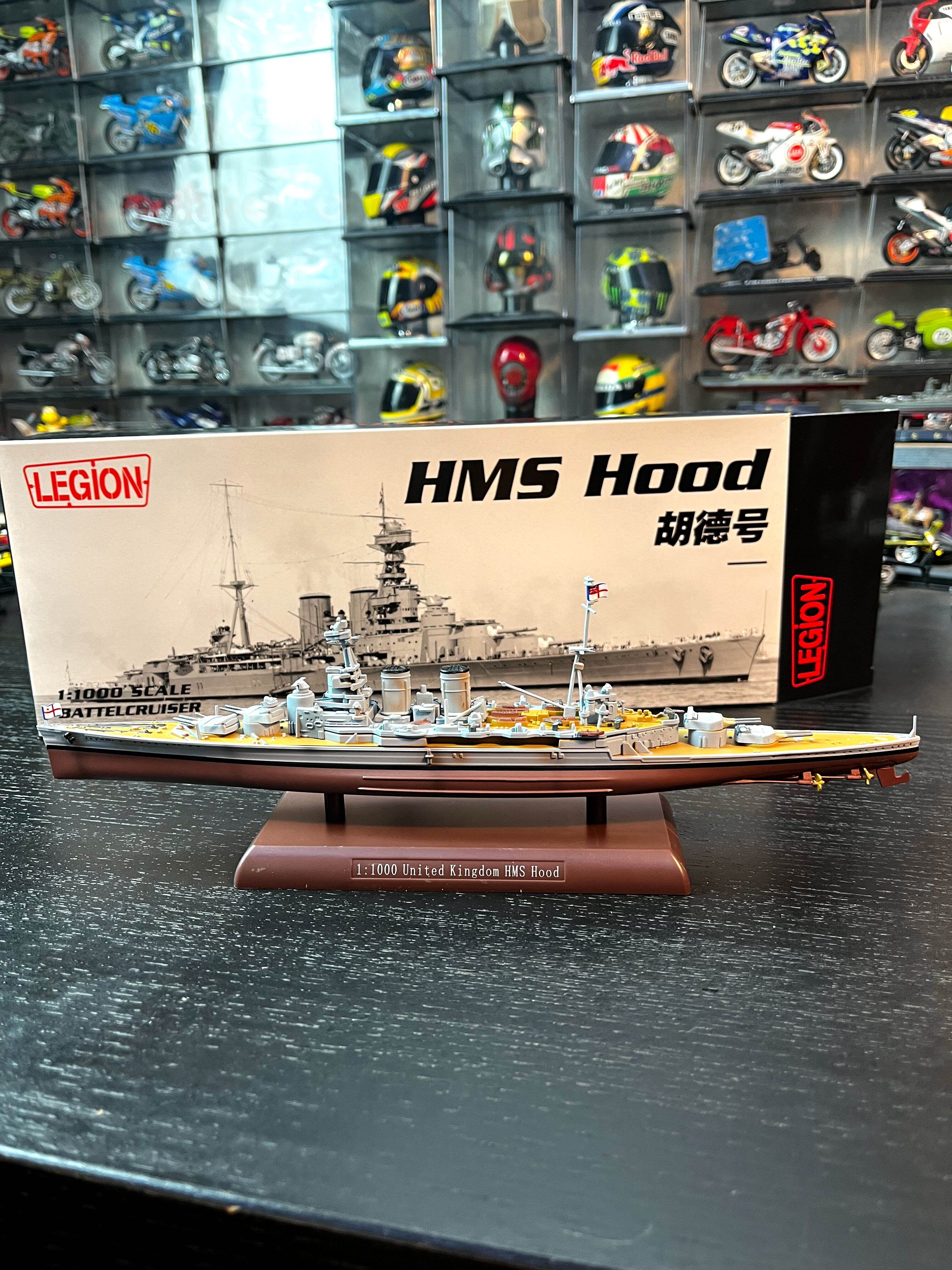World War II Hood Battleship Alloy Model Static Display Piece Finished Ship Model Iron Flow Collectible Military Naval Craft Giá  912,000 Đồng*Miễn phí vận chuyển