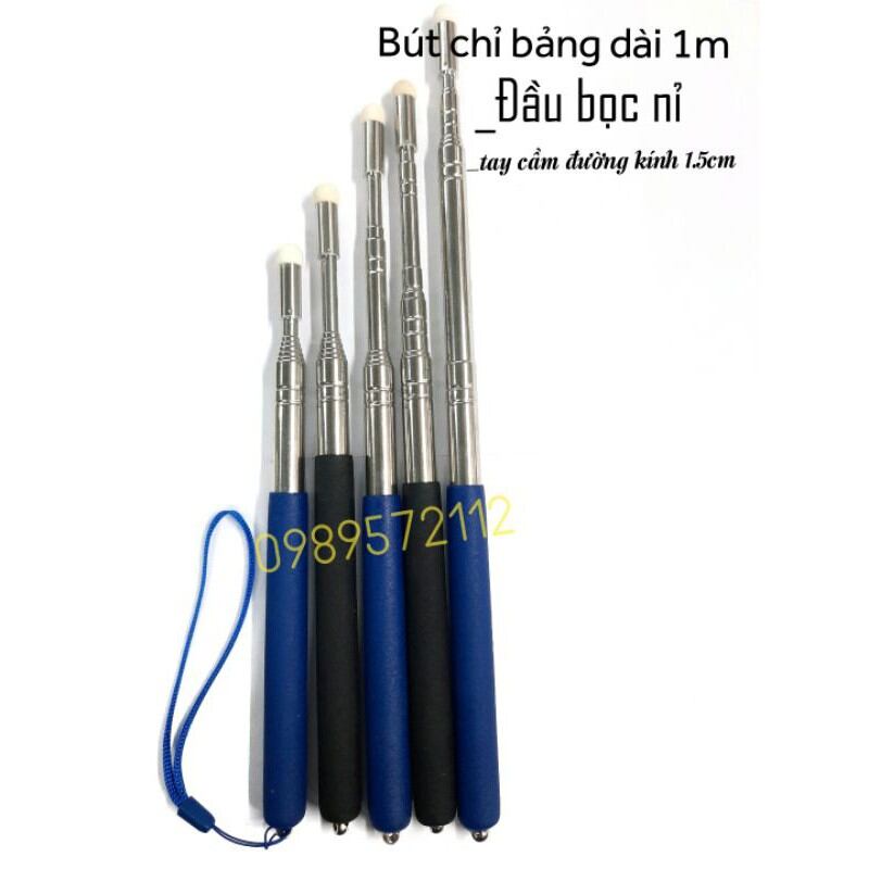 Que  chỉ bảng kéo dài 1 mét,đầu bọc nỉ.