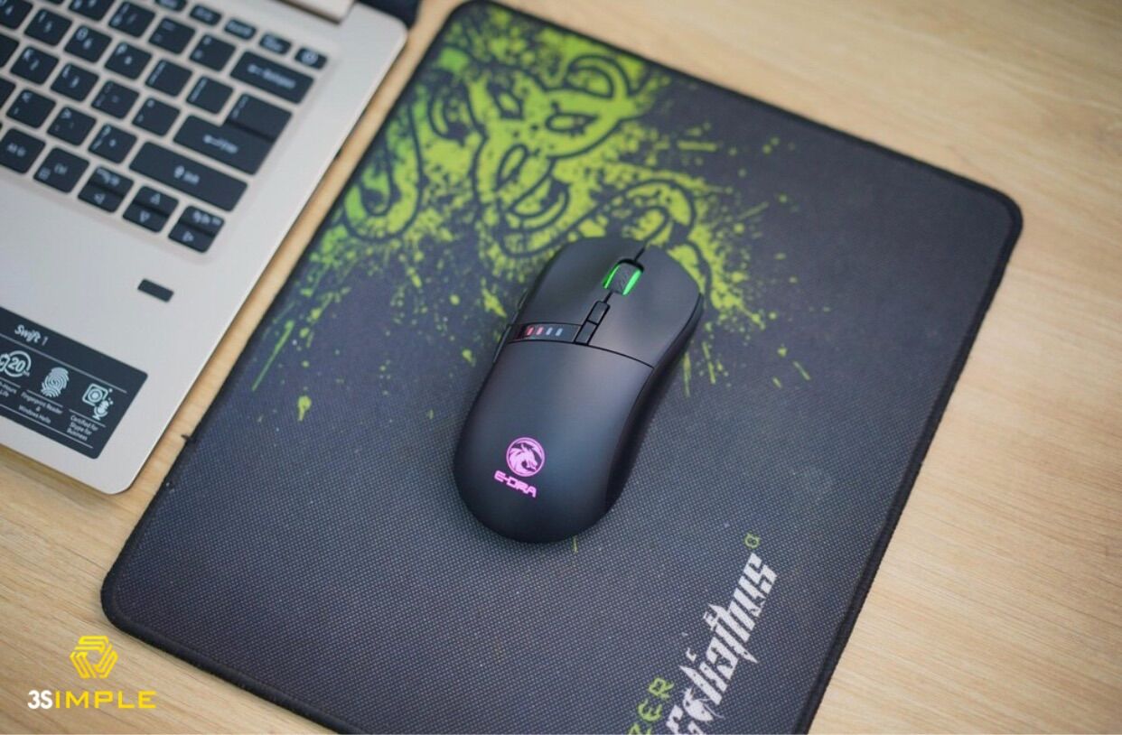 Chuột gaming E-Dra EM620W Wireless đen, hồng
