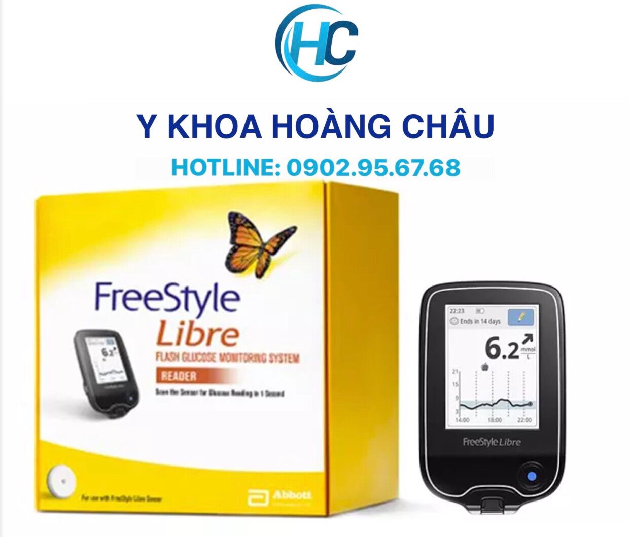 CHÍNH HÃNG Đầu đọc máy đo đường huyết nhanh FreeStyle Libre