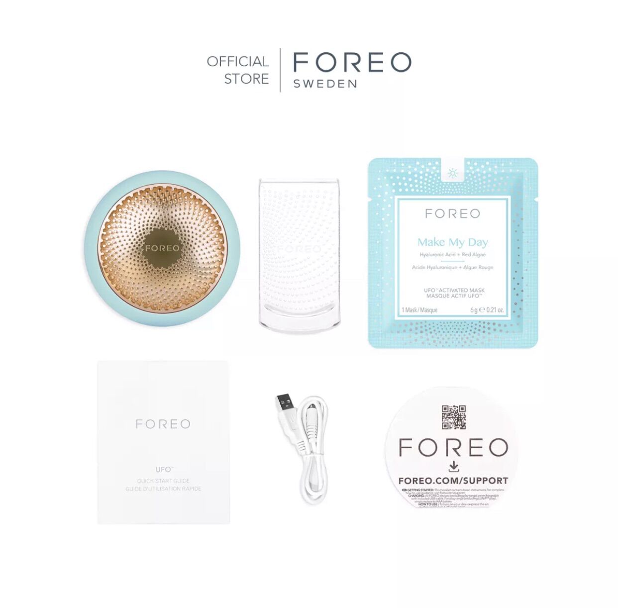 Máy đắp mặt nạ 90s FOREO UFO 1 (Đủ Bill - Free BH 2 năm)