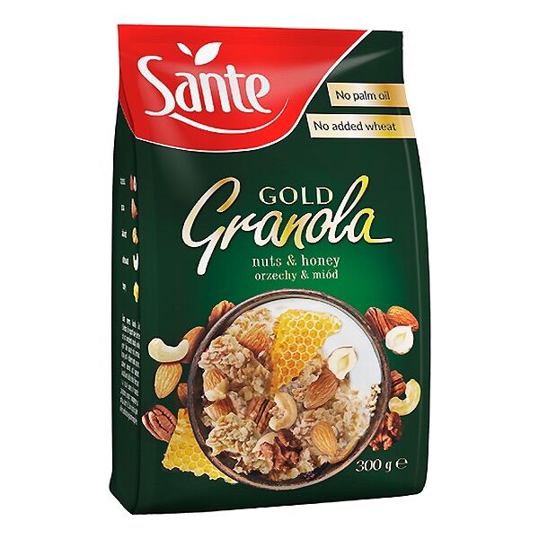 Ngũ Cốc Ăn Liền Sante Granola Gold Các Loại Hạt & Mật Ong 300G