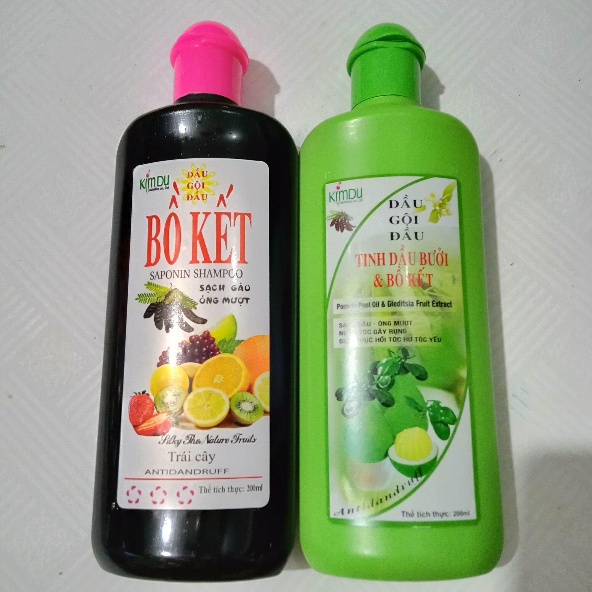 Dầu gội bồ kết trái cây kim du - dầu gội bưởi kim du 200ml