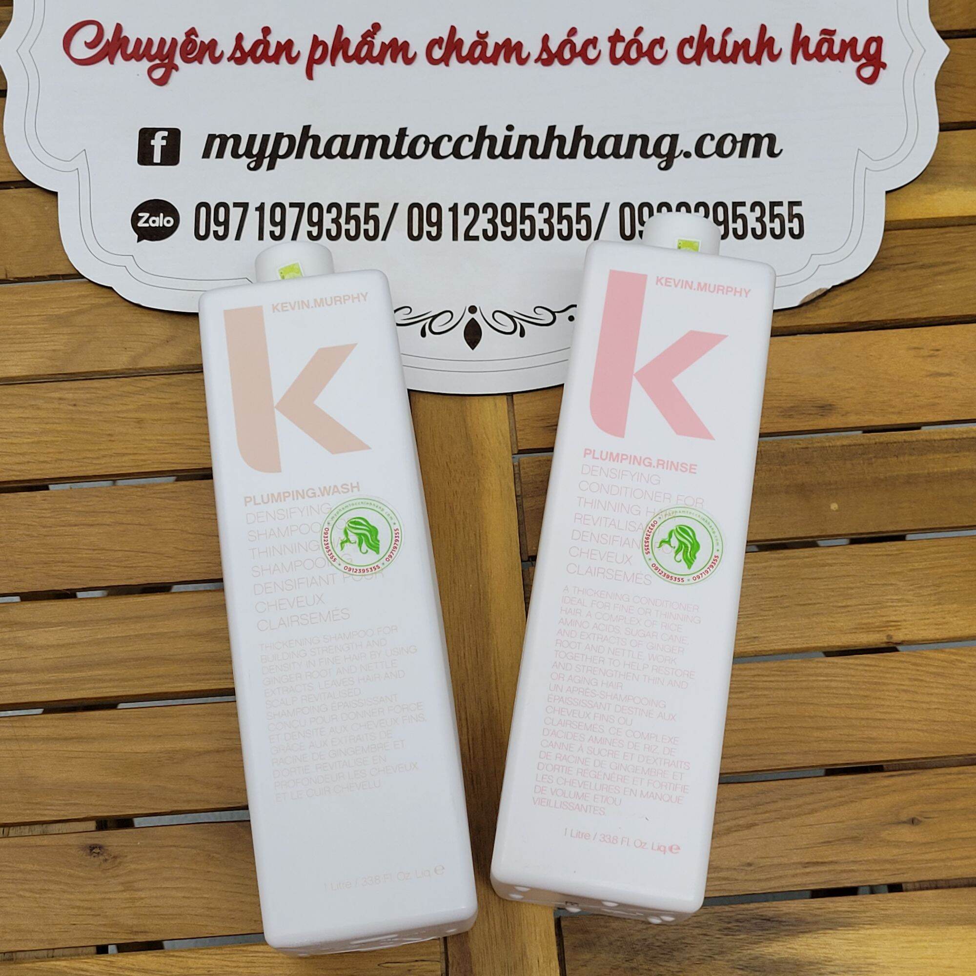 DẦU GỘI XẢ CHO TÓC ÍT, MỎNG, RỤNG KEVIN MURPHY PLUMPING 1000ML