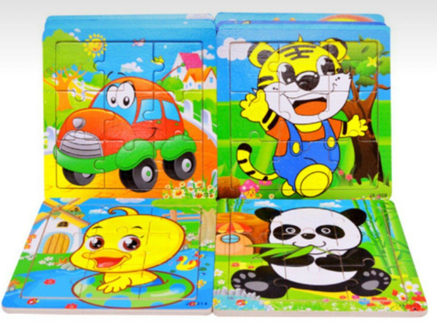 Tranh ghép hình gỗ 9 mảnh cho bé