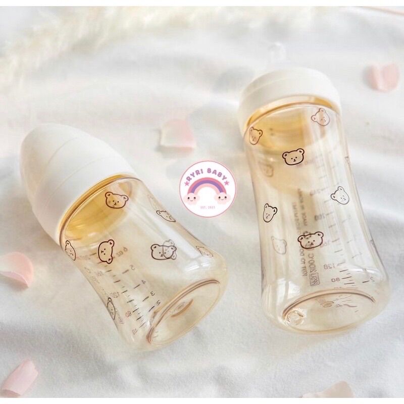 Bình sữa gấu đen dottodot x grosmimi