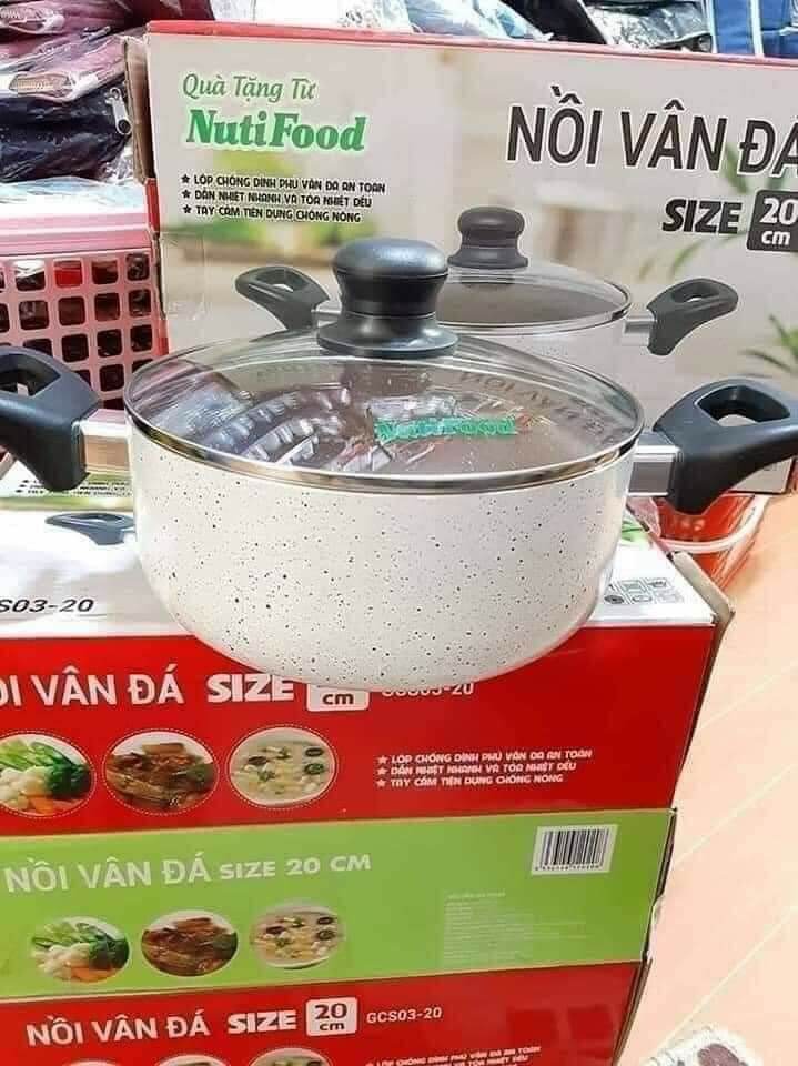[HCM]NỒI VÂN ĐÁ 20CM NUTIFOOD