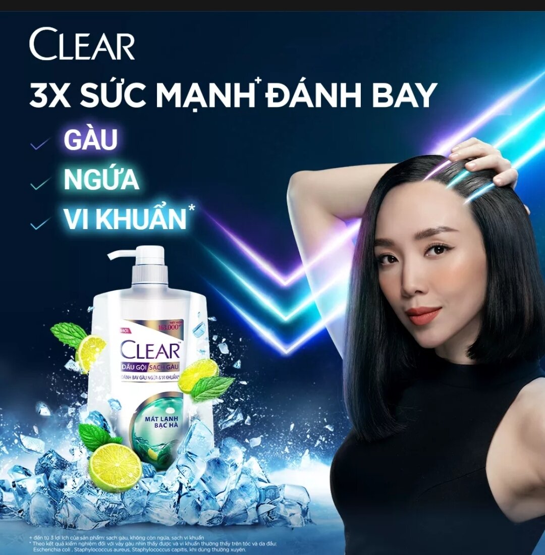 Dầu Gội Clear Bạc Hà Mát Lạnh 1.4kg